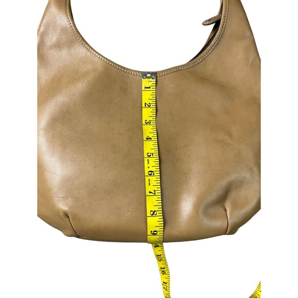 Tramontano Napoli Tan Leather Boho Hobo Shoulder Bag Handbag Purse - Picture 12 of 15